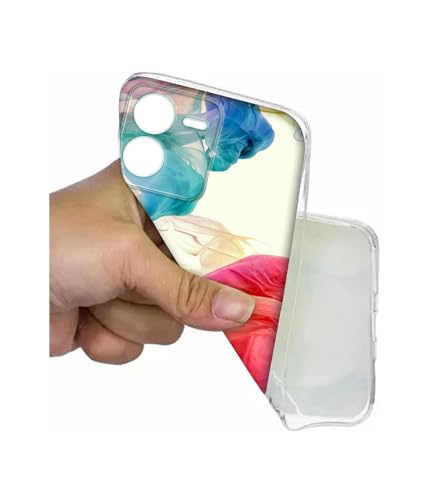 Image of Casotec Colored Smoke Design Printed Silicon Soft TPU Back Case Cover for iQOO Z9 5G