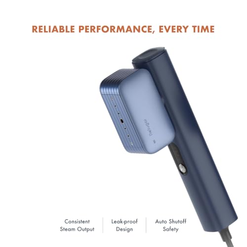 Image of nesugar G2 Pro Smart Handheld Steamer for Clothes - Global Voltage Adaptation, Palm-Sized & Lightweight (0.8lb), Dual Steam Modes, Easy Wrinkle Remover, Auto Shut-Off, Travel & Home Double Use (Blue)