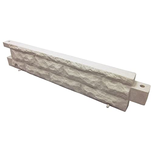 Garden Wizard Self Watering 4 Foot Stone Landscape Border Wall - Sandstone