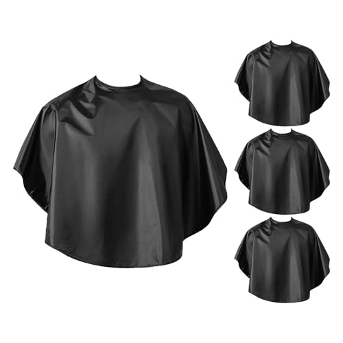 TOPBATHY 4pezzi Grembiule per Tintura Capelli Mantello da Barbiere Parrucchiere Unisex-adulto Grembiule Protettivo Lavabile per Salone e Uso Domestico