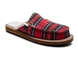 Sanuk You Got My Back St Plaid Chill - Women - Final Sale Mules, Crimson, 8