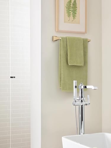 Image of Amerock Mulholland 18 inch Champagne Bronze Towel Bar