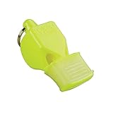 Fox 40 CMG - Silbato con boquilla acolchada antideslizante, Amarillo Neón