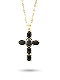 Sacina Goth Vintage Y2k Black Cross Necklace, Gothic Vintage Necklace, Goth Jewelry, Christmas Jewelry Gift for Women