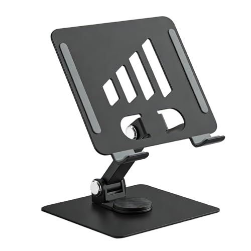 Soporte ajustable para laptop con base rotatoria 360°