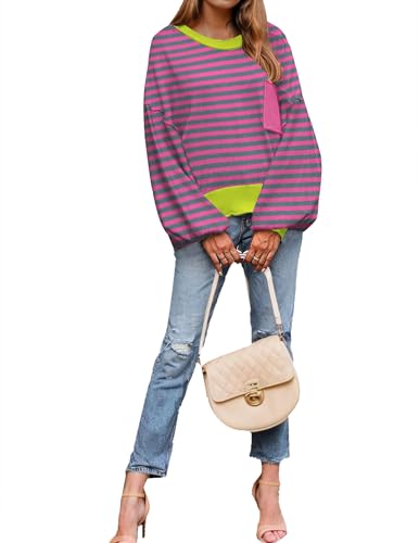 Image of Zeagoo Sweaters for Women 2025 Trendy Fall Fashion Oversized Lantern Long Sleeve Knitted Pullover Tops Outfits