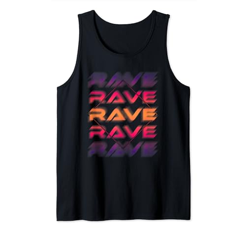 Fiesta de música Rave Techno, Festival de EDM, Raver DJ Camiseta sin Mangas