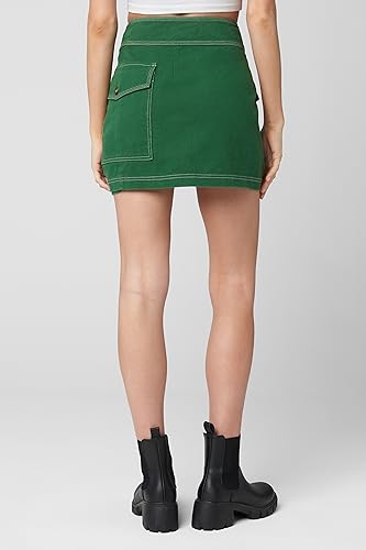 [BLANKNYC] Womens Belted Cargo Twill Mini Skirt3