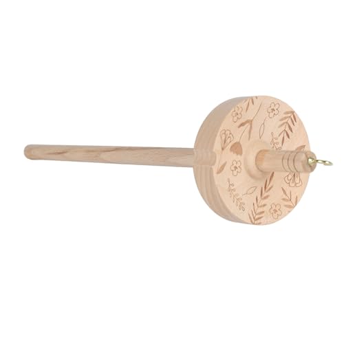 Handspindel Top-Whorl aus Holz – Spinnset für Anfänger (Wolle & Pflanzenfasern)