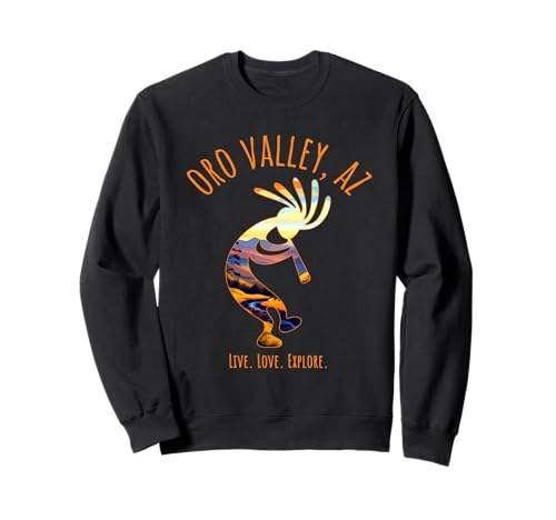 Oro Valley Arizona USA Bailando Kokopelli Diseño del suroeste Sudadera