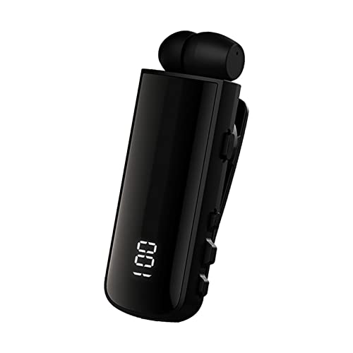 Écouteurs sans fil à clip rétractable noir pour casque audio nomade - 6
