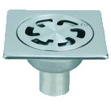 LAZER - Siphon de sol acier inoxydable Ø 40mm 100x100mm - 240115