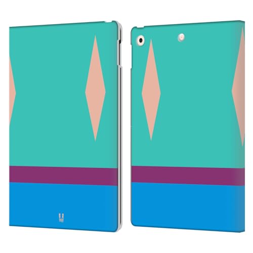 Étui en Cuir Apple iPad 10.2 Head Case Designs, Housse Portefeuille Haut de Gamme Blocs de Couleur