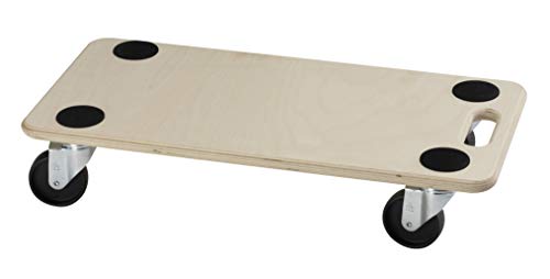 Dörner + Helmer 290695i - Carrello per il trasporto, stabile, portata 200 kg, ruote in plastica, per moquette e piastrelle