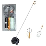 Hbbgdiy Recogedor de excrementos de Perro, recogedor de excrementos telescópico con Mango Largo, Ligero, portátil, Plegable, para Limpieza de Patios, Recogida de de Perros