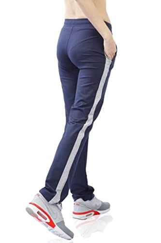 Image of Women's Cotton Running Track Pant with Zipper Pockets