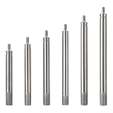 Indikator Verlängerungsstange Set, 6 Stück Edelstahl Tiefenmessstab mit M2 Gewindemessschaft für CNC Maschine Inspektionsteile Metallbearbeitung Messwerkzeug Zubehör