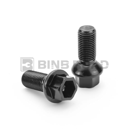 Image of 5Pcs M14 x 1.5 Wheel Lug Bolts Nuts Compatible with Mercedes Benz C300 E350 CLA250 GL350 ML350 SLK350 W204 W211 C209 W164 W251 (Replaces 0009908307)