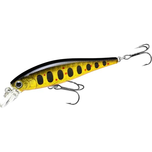 LUCKY CRAFT Pointer 65SP, Freshwater Lake Bass Fishing Lure, Jerkbait, Smallmouth, Trout, Suspending, Perfect Wobbling, Fishing Gear, Fishing Accessories (871 BGR Amago, PT65)
