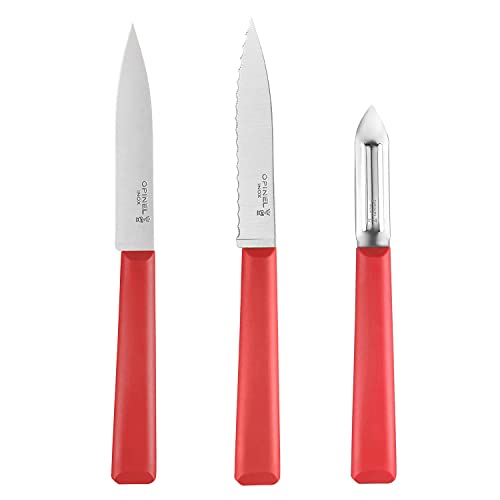 Opinel Les Essentials+ Kitchen Prep Bundle - Red #TOP6