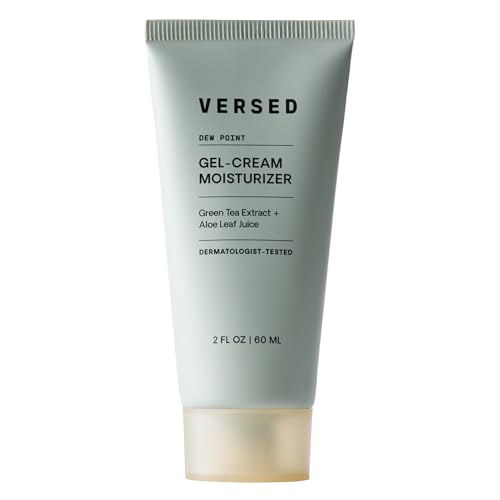 Versed Dew Point Gel Moisturizer For Face - Antioxidant-Rich Gel Cream with Green Tea Extract + Aloe...