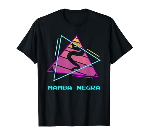Retro Mamba Negra Camiseta