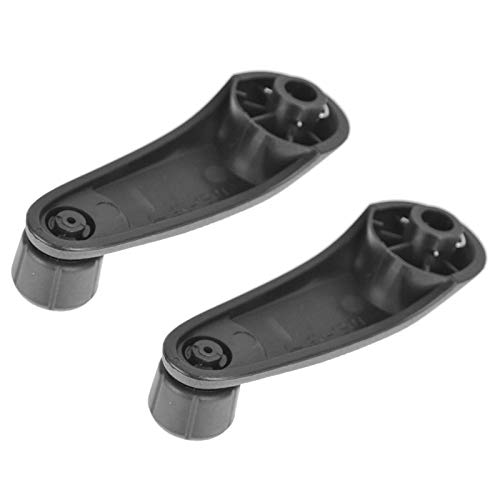 Image of TRQ Window Crank Handle Set Black Compatible with 96-15 Chevrolet GMC 95-02 Saturn GM1354110