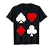 Spielkarten Fasching Kost&uuml;m Karo Pik Kreuz Herz Poker Romee T-Shirt