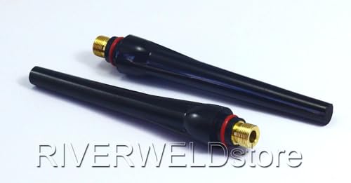 Image of RIVERWELD TIG Welding Back Cap 57Y02 Long for WP 17 18 26 Torch 10pcs | Fit QQ300 PTA DB SR WP 17 18 26 TIG Welding Torch