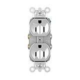 Legrand - Pass & Seymour TR5262GRYCC12 Receptacle Duplex Tamper Resistant Back and Side Wire 15-Amp/125-volt, Gray