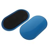 Cabilock 2 Stück Fitness Sliders Oval Blau Rutschfeste Gleitscheiben für Effektives Ganzkörpertraining Fitnessgeräte Zuhause für Koordination Muskelaufbau Vielseitige Workout Discs