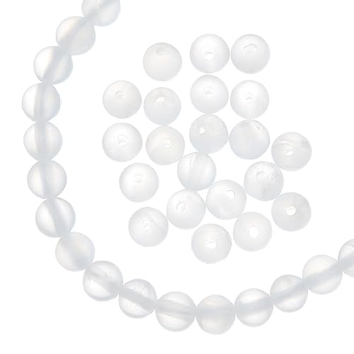 arricraft About 64 Pcs 6mm Natural Selenite Beads Strands