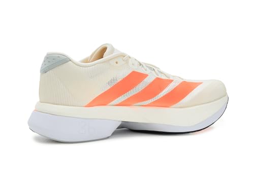 Image of adidas Mens Adizero Boston 13 Running Shoes, Off-white /Grey, 12