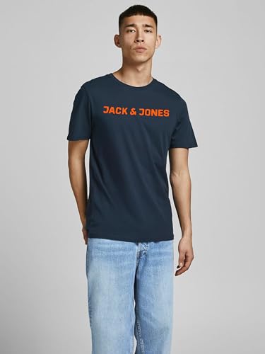 JACK & JONES Herren JJECORP Logo Tee SS Crew Neck 5er Pack Kurzarm T-Shirt, Pack C, Navy Blazer/4xBlack, XS – Ansicht 2