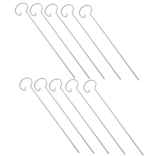 GETAJGHSD 10個 植物支柱アイアン製クライミングプランツホルダー花用支え棒耐久性 ガーデン用サポートロッド