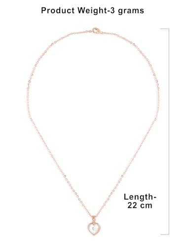 Contemporary Heart CZ Pendant & Chain-ZPFK16912