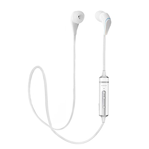Koncen X7 Mini Lightweight Bluetooth 4.1 Wireless Stereo Sports/running & Gym/exercise Bluetooth Earbuds Headphones Headsets W/microphone for Iphone6 5s 4s 4, Ipad 2 3 4 New Ipad, Ipod, Android, Samsung Galaxy, Smart Phones Bluetooth Devices (White)