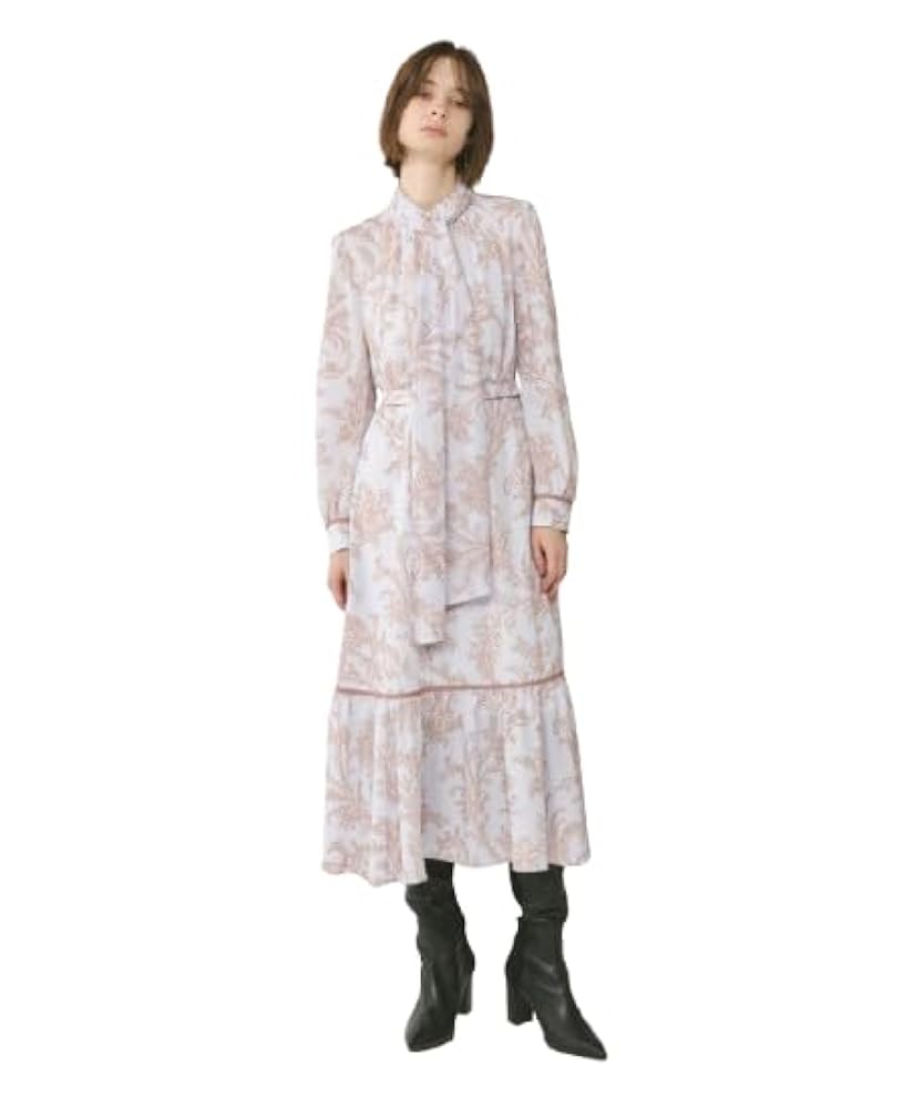 ⭐️新品⭐️ GRACE CONTINENTAL サラサプリントリボン付ワンピース サラサプリントリボン付ワンピース / GRACE CONTINENTAL | GRACE