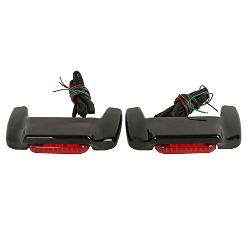 TCMT LED Hard Saddlebag Lid Spoiler Kit Fits For Harley Touring Road King Street Glide Road Glide Electra Glide Ultra Classic 1993-2013