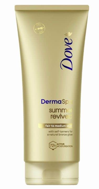 3 x Dove DermaSpa Summer Revived Selbstbräuner helle bis mittlere Haut je 200ml
