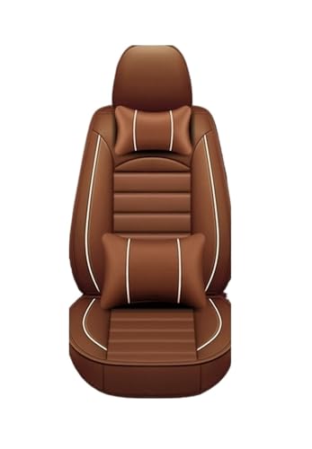 Housse de siège auto universelle 5 places en café pour Hyundai Solaris Sonata