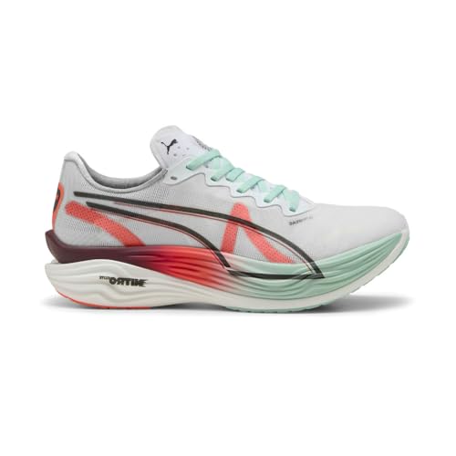 PUMA Womens Deviate Nitro Elite 3 Hyrox Ah25 Running Sneakers Shoes - Green, Red, White - Size 8 M