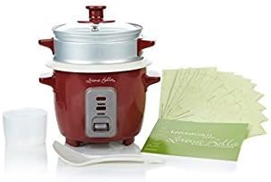 Lorena Garcia Skinny Mini One-Touch Cooker with Free Steamer Insert - Rio Red