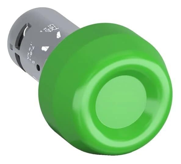 Bouton poussoir instantané Lot de 10 boutons-poussoirs compacts et robustes - Momentery - Robuste - Vert - Non lumineux - 2NC, CP6-10G-02 10134084