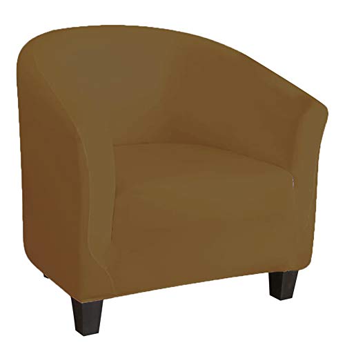 Funda para Sillón Lavable para Bar Sala de Estar Comedor Recepción (Marrón Claro)