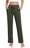 TARSE Women's Comfy Straight Leg Yoga Pants Drawstring Workout Sports Sweatpants Lounge Pants...