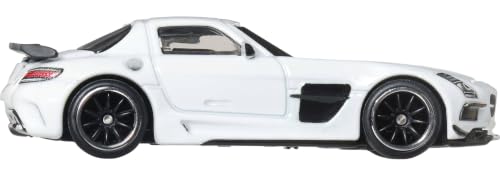 Image of Hot Wheels Mercedes Benz AMG SLS Black Series F7, Premium Fast & Furious 1:64 Scale Die-Cast Car for Collectors Inspired by Fast & Furious Movie Franchise​​