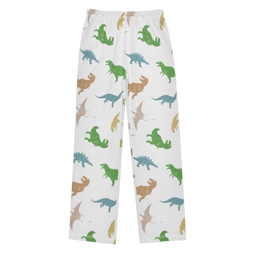 ZZKKO Cute Dinosaurs Doodles Boys Pants for Kids Jogger Pants with Pockets S-XL