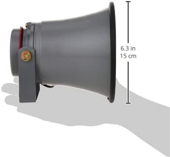 Miniatura 3 de Altavoz de bocina PA para interiores y exteriores, altavoz PA portátil de 6.3 pulgadas con impedancia de 8 ohmios y potencia máxima de 25 vatios,