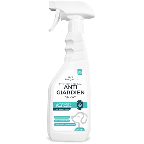 The Home Pet Lab Anti Giardien Spray - Protect Original - Giardien Desinfektionsmittel für Hunde und Katzen - Effektives Hygienespray...
